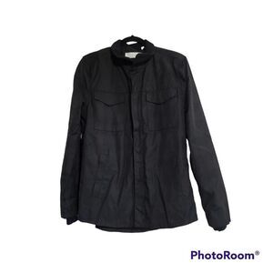 Five Four mens jacket S Black Zip Fronts Pockets